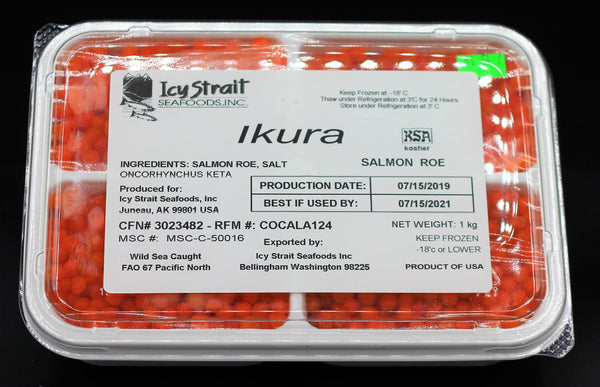 Frozen Ikura (Salmon Roe) - 1kg