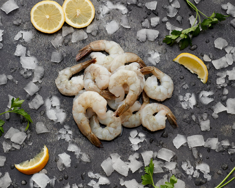 Jumbo Peeled King Prawns - Tail On